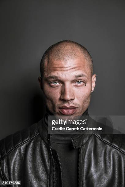 Fashion model Jeremy Meeks is photographed in Cannes, France on May 25, 2017.
