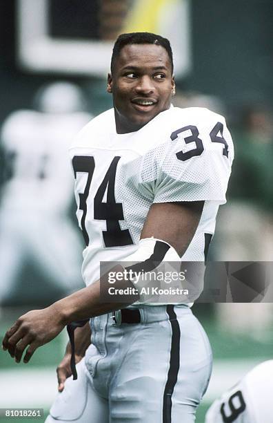 Los Angeles Raiders running back Bo Jackson file photos.