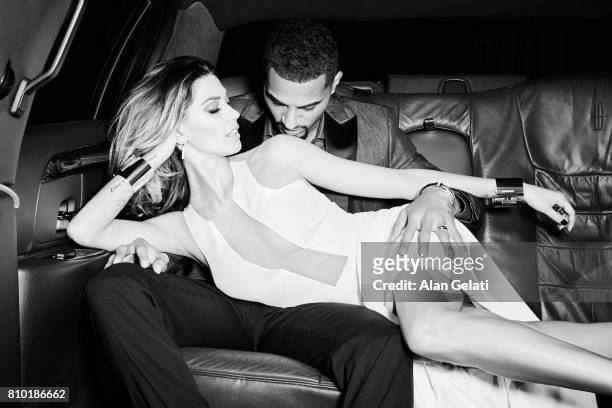 Footballer Kevin-Prince Boateng tv presenter Melissa Satta are photographed for Vanity Fair on January 15, 2016 in Milan, Italy.