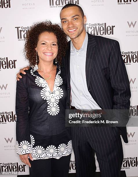Director Sannaa Hamri and actor Jesse Williams attend the Conde Nast Traveler Hot List Party at the W Hotel on May 7, 2008 in Los Angeles,...