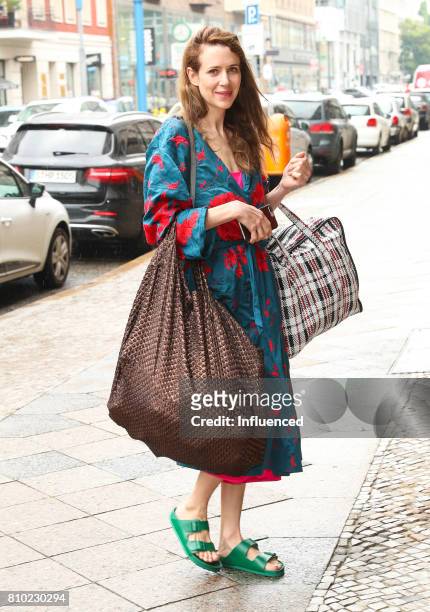 Julia Malik attends the Gala Fashion Brunch Ellington Hotel on July 7, 2017 in Berlin, Germany.