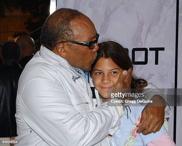 Quincy Jones and daughter Kenya