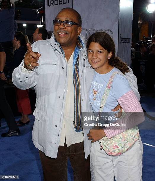 Quincy Jones and daughter Kenya