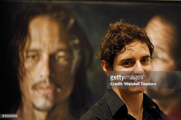 Vincent Fantauzzo is announced as the winner of the People's Choice Award for the 2008 Archibald Prize at the Art Gallery of New South Wales on May...