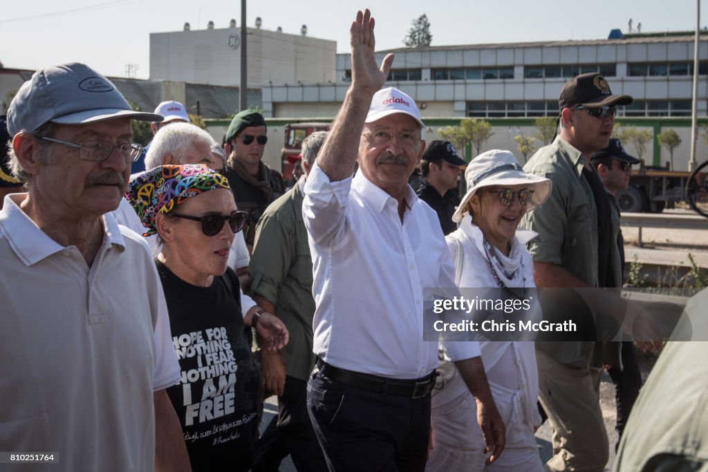 Justice March For Imprisoned Opposition Party Lawmaker Takes Place In Turkey