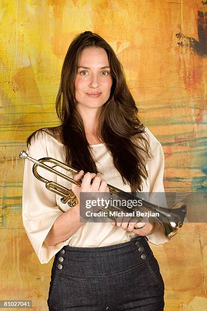 Amanda Braun poses at the Celebrities Support The Echelon Club - "Keeping Harmony Alive" on May 7, 2008 in Santa Monica, California.