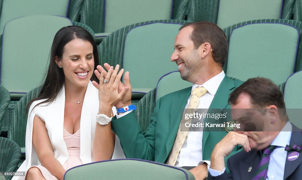 Celebrities Attend Wimbledon