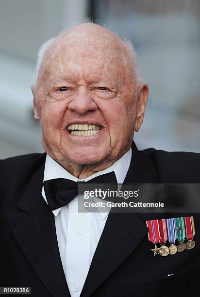 Mickey Rooney arrives for the Caudwell Children 'The Legends Ball' at Battersea Evolution on May 8, 2008 in London, England.