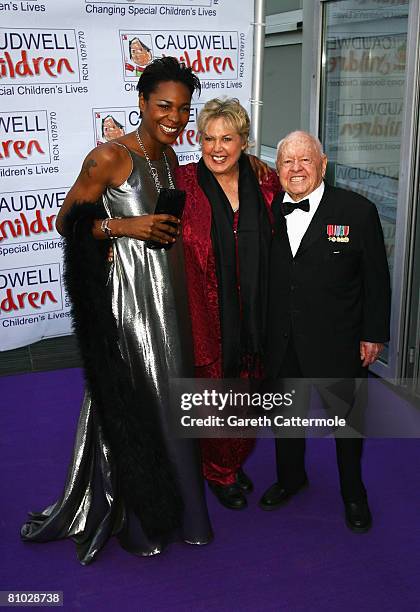 Sonique , Mickey Rooney and wife Jan Rooney arrive for the Caudwell Children 'The Legends Ball' at Battersea Evolution on May 8, 2008 in London,...