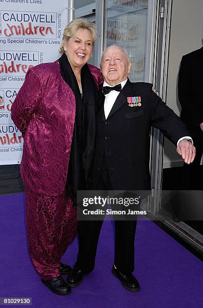 Mickey Rooney and wife arrive at the Caudwell Childrens 'Legends' Charity Ball on May 08, 2008 in London, England.