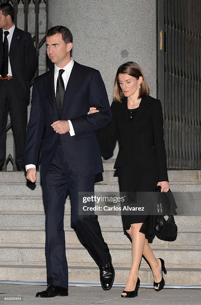 Spanish Royals Attend Leopoldo Calvo-Sotelo State Funeral