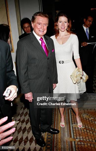 Personality Regis Philbin and Screenwriter Jennifer Joy Philbin attend 30th Annual "Outstanding Mother Awards"at The Pierre New York Hotel on May 8,...