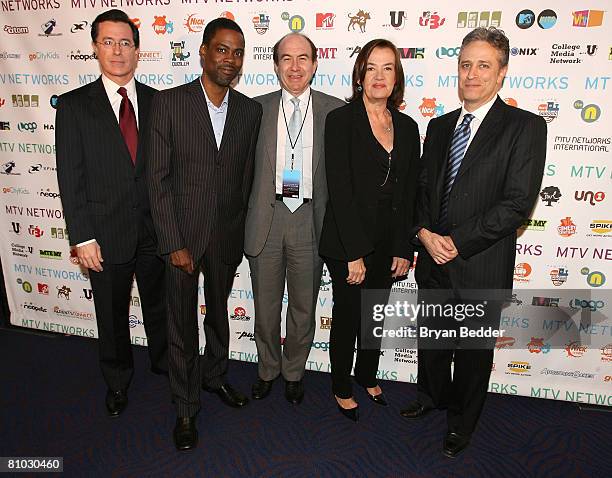 Personality Stephen Colbert, comedian/actor Chris Rock, President and CEO of Viacom Philippe Dauman, Chairman and CEO of MTV Networks Judy McGrath...