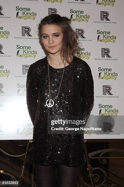 Singer Eliot "Coco" Sumner arrives at the Rainforest Foundation Fund's "Some Kinda Legacy" benefit party on May 8, 2008 at the Plaza Hotel in New...
