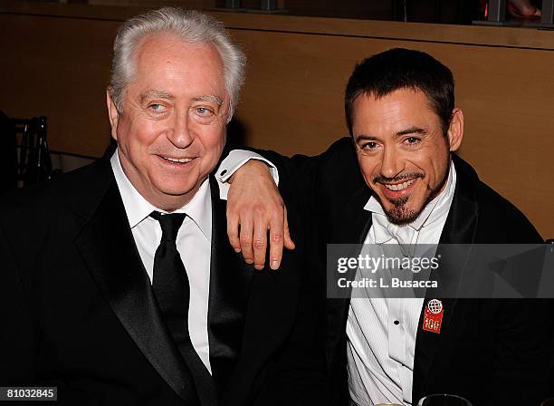 Director Robert Downey Sr. And actor Robert Downey Jr. Attend Time's 100 Most Influential People in the World gala at Jazz at Lincoln Center on May...