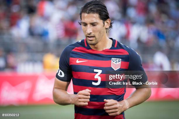 Omar Gonzalez of U.S. Men's National Team takes some time to keep conditioning after the International Friendly Match between U.S, Men's National...