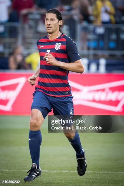 Omar Gonzalez of U.S. Men's National Team takes some time to keep conditioning after the International Friendly Match between U.S, Men's National...