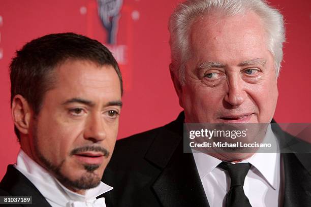 Actor Robert Downey Jr. And Robert Downey Sr. Attend Time's "100 Most Influential People In The World" Gala at Jazz at Lincoln Center in New York...