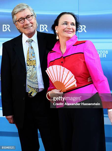 Christian Wolff and Marina Wolff arrive for the Bavarian Television Award 2008 at the Prinzregenten Theatre on 9 May, 2009 in Munich, Germany.