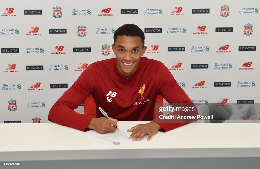 Trent Alexander-Arnold Signs Contract Extension At Liverpool