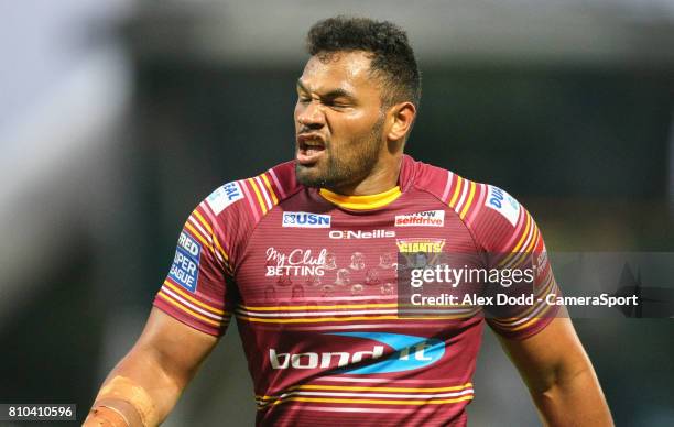 Huddersfield Giants's Ukuma Taai during the Betfred Super League Round 21 match between Huddersfield and Widnes Vikings at John Smith's Stadium on...