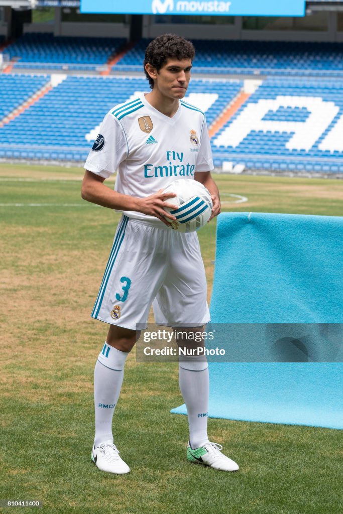 Real Madrid Unveil New Signing Jesus Vallejo