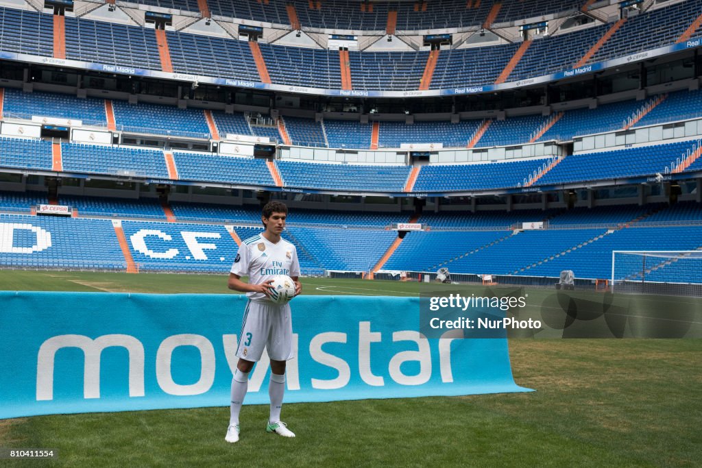 Real Madrid Unveil New Signing Jesus Vallejo