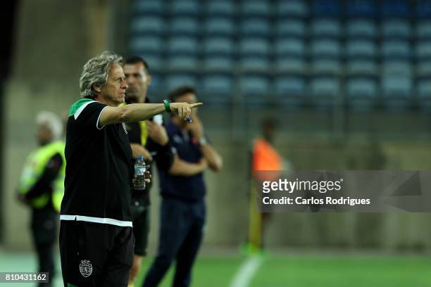 Sporting CP's head coach Jorge Jesus from Portugal during the Pre-Season Friendly match between Sporting CP and CF' Belenenses at Estadio do Algarve...