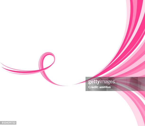 pink ribbon fow - pink ribbon stock illustrations