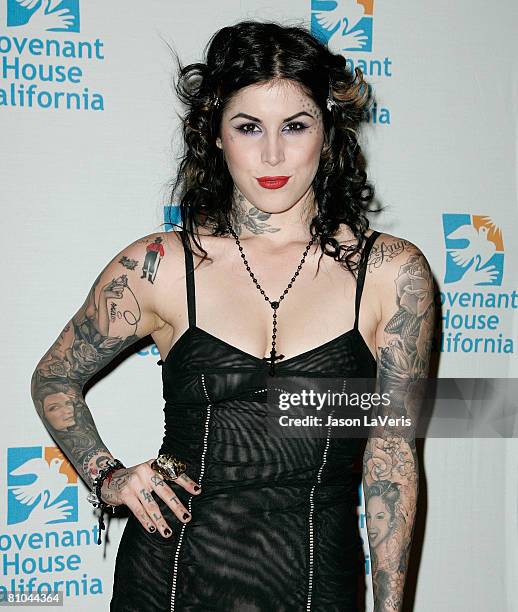 Personality Kat Von D attends Covenant House California's 9th Annual Awards Gala at the Beverly Hilton on May 9 In Beverly Hills, California.