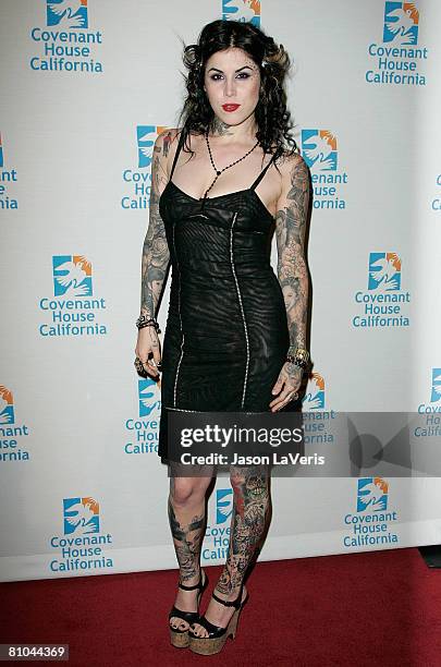Personality Kat Von D attends Covenant House California's 9th Annual Awards Gala at the Beverly Hilton on May 9 In Beverly Hills, California.