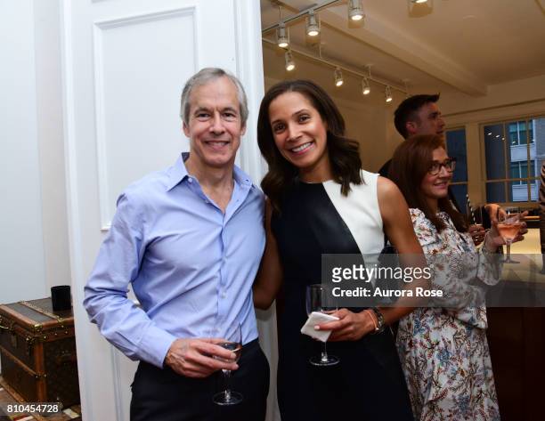 Ryan Meyer and Ellen-Blair Chube attend Huntsman's New NYC Pied-a-Terre Opening at 130 West 57th st. On June 27, 2017 in New York City.
