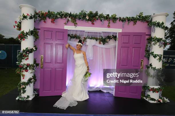 British actress Faye Brookes attends the opening of Comedy Central UK's FriendsFest at Hillsborough Park on July 7, 2017 in Sheffield, England.