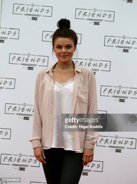 British actress Faye Brookes attends the opening of Comedy Central UK's FriendsFest at Hillsborough Park on July 7, 2017 in Sheffield, England.