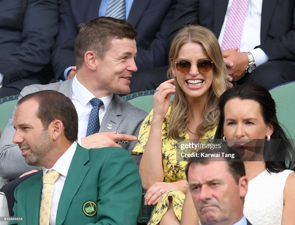 Celebrities Attend Wimbledon
