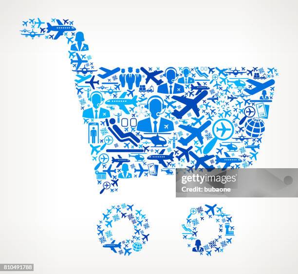 shopping cart  aviation and air planes vector graphic - airport ground crew uniform stock illustrations