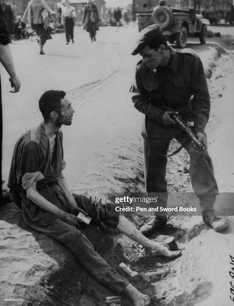 A Jewish Prisoner Talking to a Soldier
