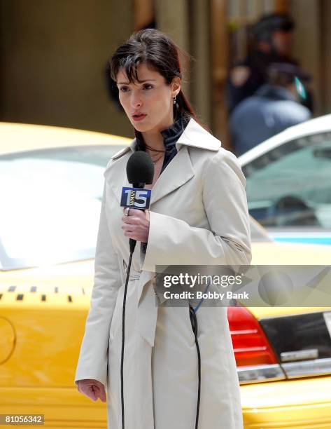 Ann Travolta on location for "The Taking of Pelham 1:23" on the Streets of Manhattan on May 11, 2008 in New York City.
