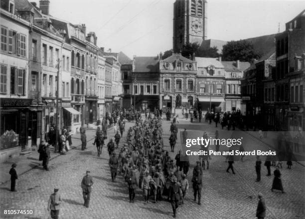 German Parade Through Town.