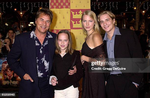 Don Johnson, daughter Dakota, son Jesse and girlfriend Anna