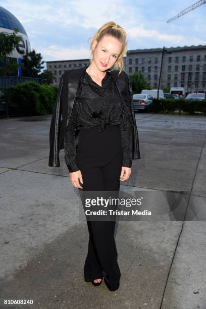 Leslie Clio attends the MICHALSKY StyleNite during the Mercedes-Benz Fashion Week Berlin Spring/Summer 2018 at e-Werk on July 7, 2017 in Berlin,...