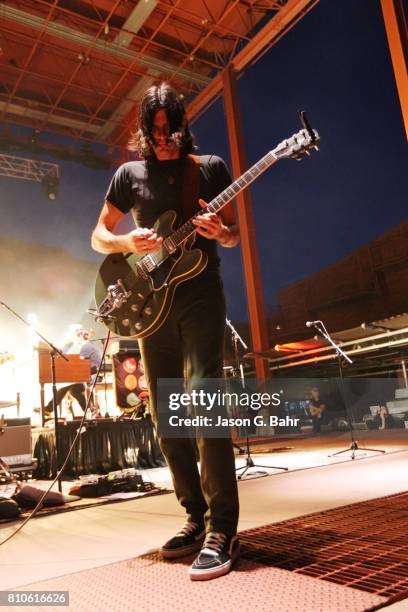 Seth Avett of The Avett Brothers performs at Red Rocks Amphitheatre on July 7, 2017 in Morrison, Colorado.