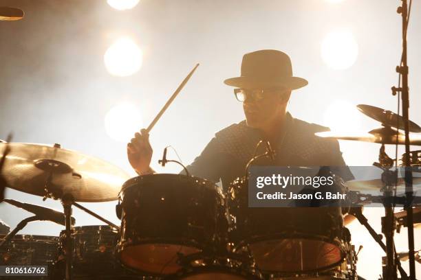 Mike Marsh of The Avett Brothers performs at Red Rocks Amphitheatre on July 7, 2017 in Morrison, Colorado.