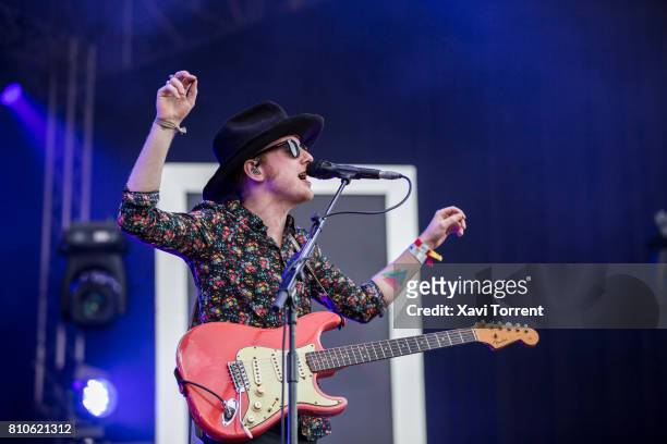 Alex Trimble of Two Door Cinema Club performs in concert during day 1 of Festival Cruilla on July 7, 2017 in Barcelona, Spain.