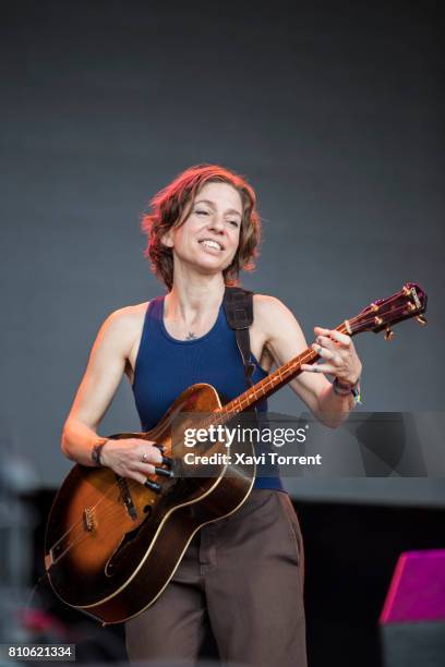 Ani DiFranco performs in concert during day 1 of Festival Cruilla on July 7, 2017 in Barcelona, Spain.