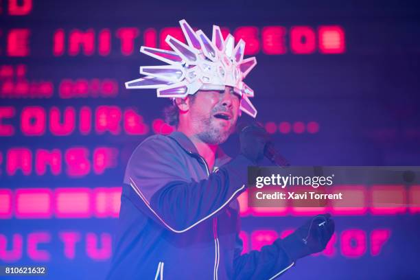 Jamiroquai performs in concert during day 1 of Festival Cruilla on July 7, 2017 in Barcelona, Spain.