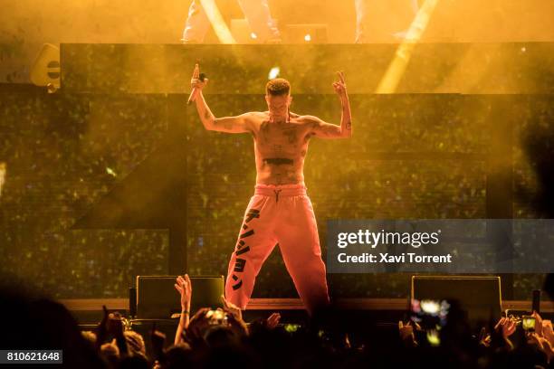 Watkin Tudor Jones, a.k.a. Ninja, of Die Antwoord performs in concert during day 1 of Festival Cruilla on July 7, 2017 in Barcelona, Spain.