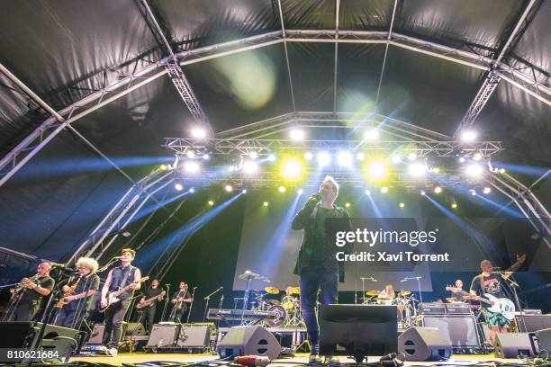 Los Fabulosos Cadillacs perform in concert during day 1 of Festival Cruilla on July 7, 2017 in Barcelona, Spain.