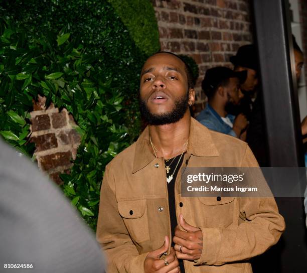 Rapper 6LACK attends LVRN Studios Launch: Kids Against Cubicles on July 7, 2017 in Atlanta, Georgia.
