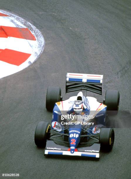 Nigel Mansell driving a Williams FW16 at Ricard, French GP.